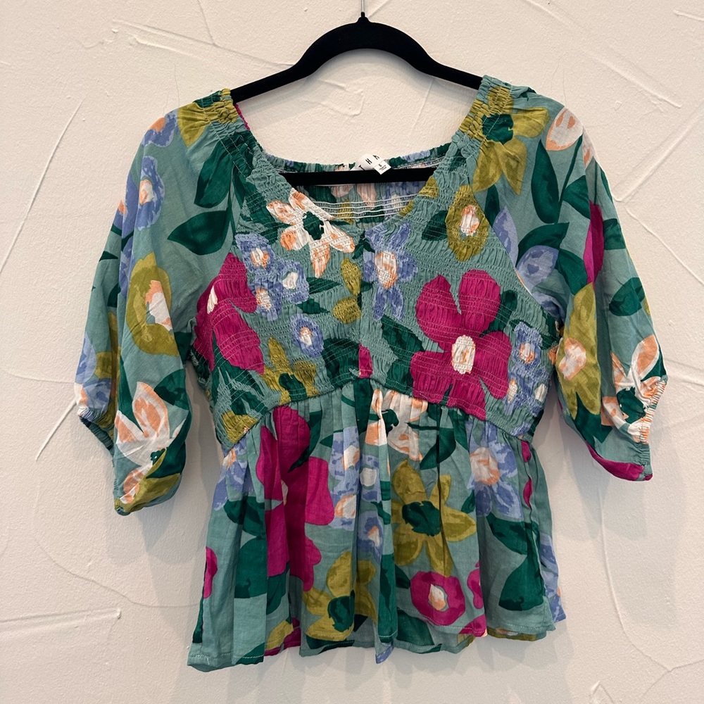 THML Amaris Floral Smocked Top
